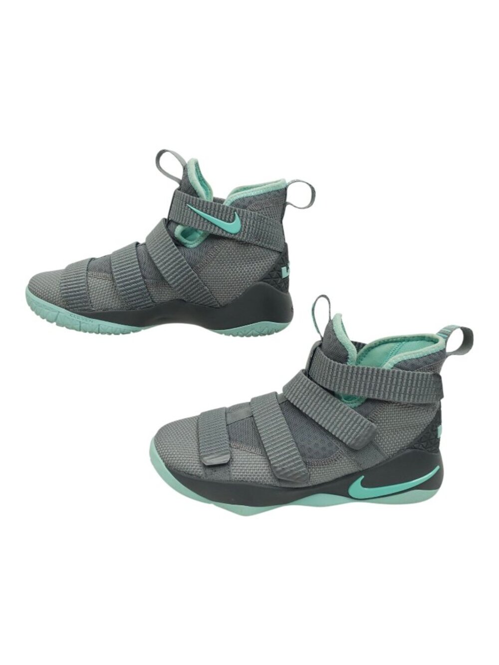Nike LeBron Soldier 11 Igloo Cool Basketball Shoes 5Y Grey Mint Green 918369-003
